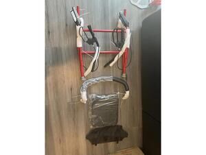 Foldable Red Walker with Seat and Carry Bag - missing wheels
